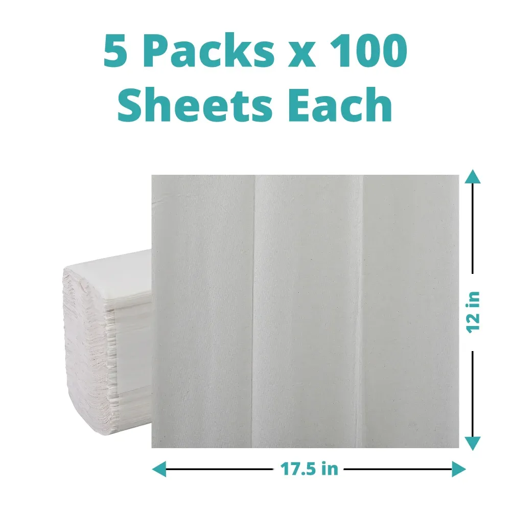 SoftTouch Series Guest Paper Towel, 12 x 17 in, White, 500 Sheets/Case