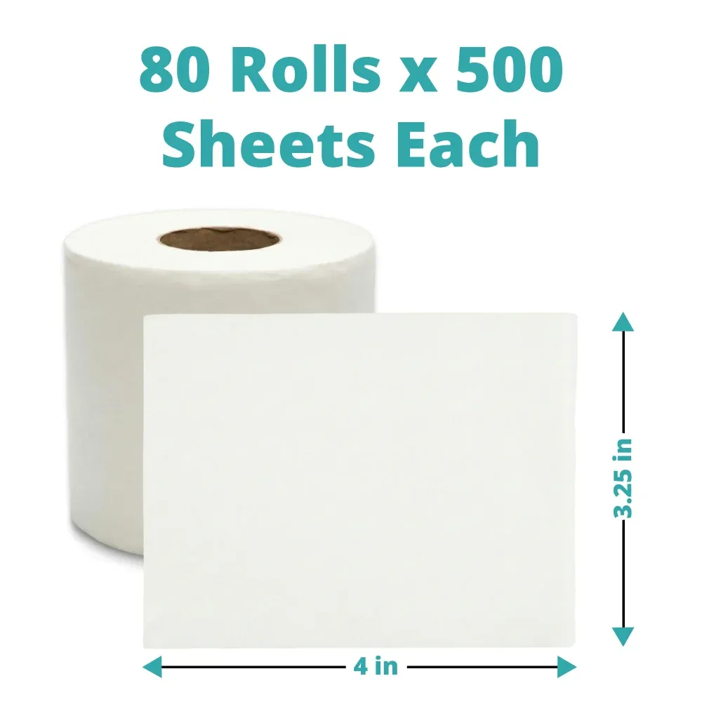 SoftTouch Series Standard Bath Tissue Roll, 4 x 3.25 in, 2-Ply, 80 Rolls/Case
