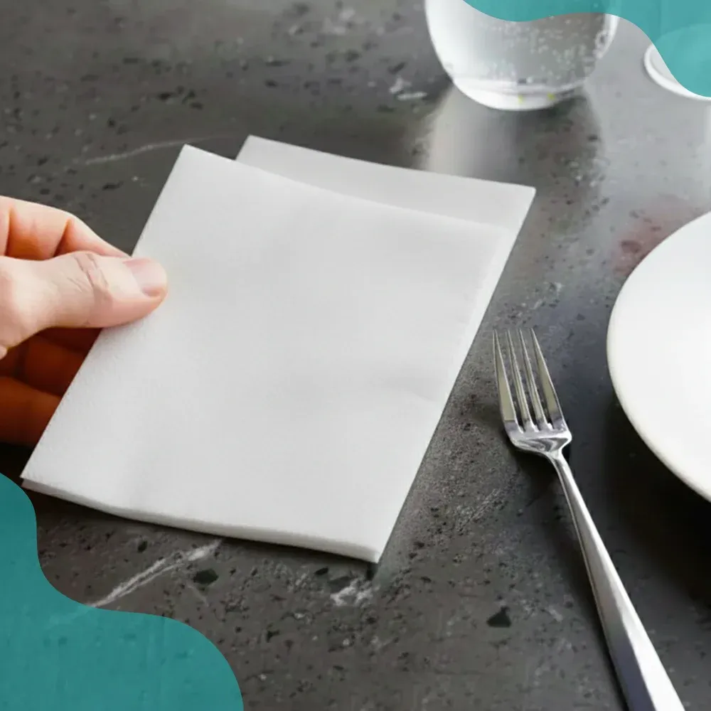 SoftTouch Series White Beverage Napkin, 9 x 9 in, 1-Ply, 4000 Sheets/Case