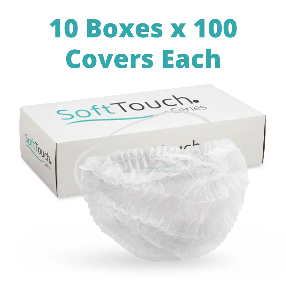 SoftTouch Series Disposable Polypropylene Beard Cover, White, 1000/Case