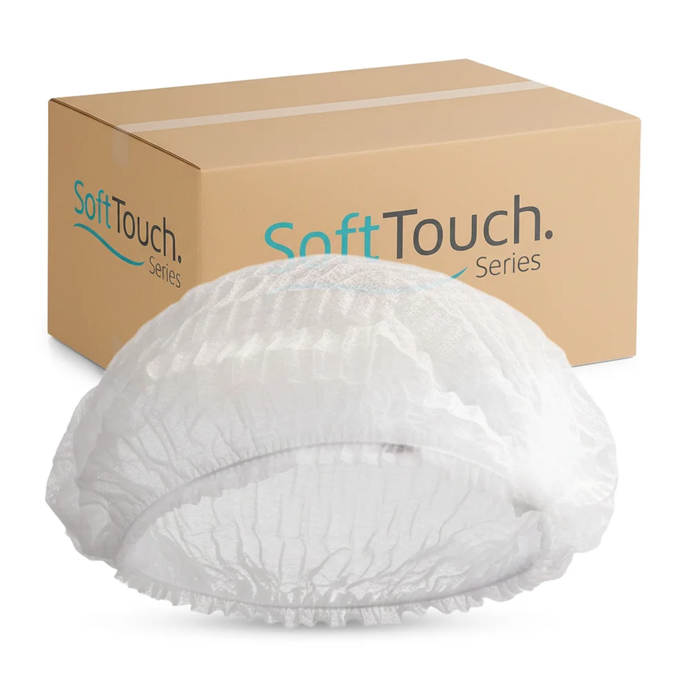 SoftTouch Series 21" Pleated Bouffant Caps, 1000/Case