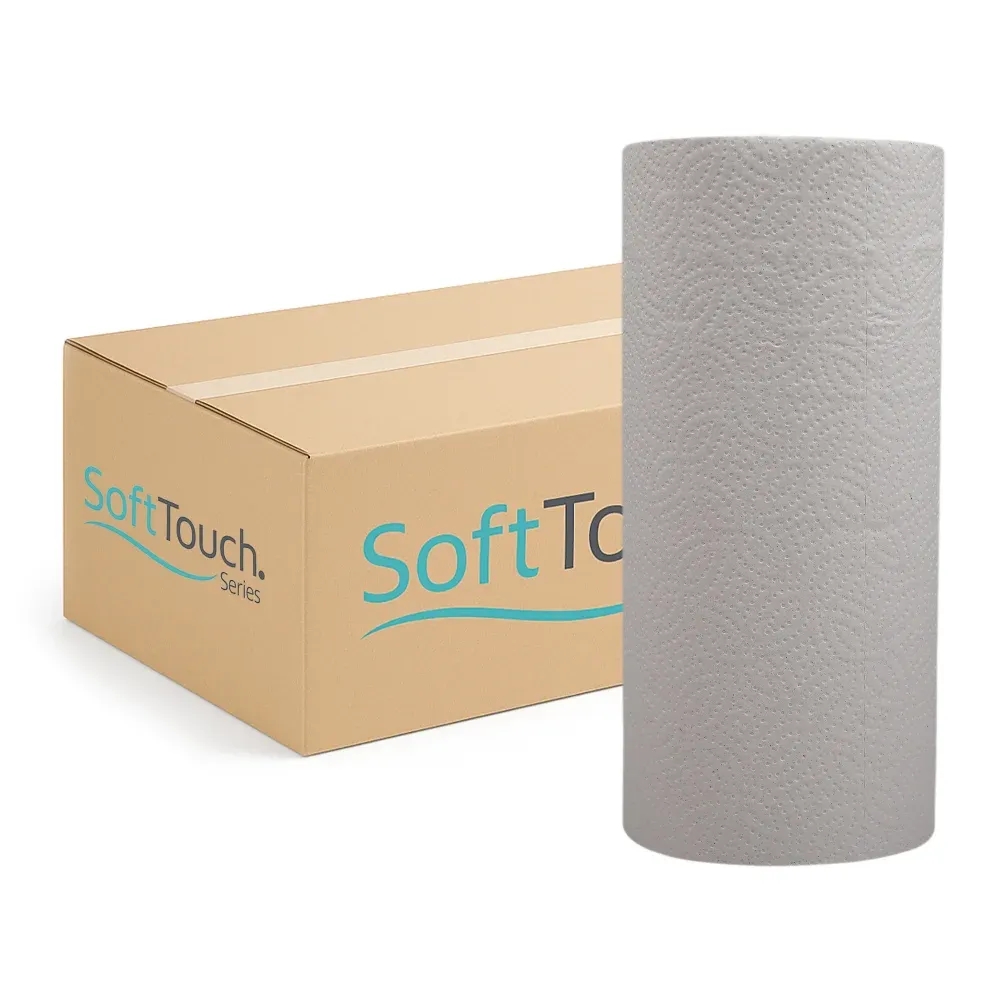 SoftTouch Series Kitchen Paper Towel, 8 x 11 in, White, 2-Ply, 3000 Sheets/Case