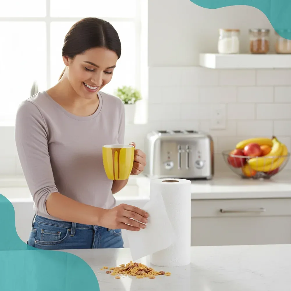 SoftTouch Series Kitchen Paper Towel, 8 x 11 in, White, 2-Ply, 3000 Sheets/Case