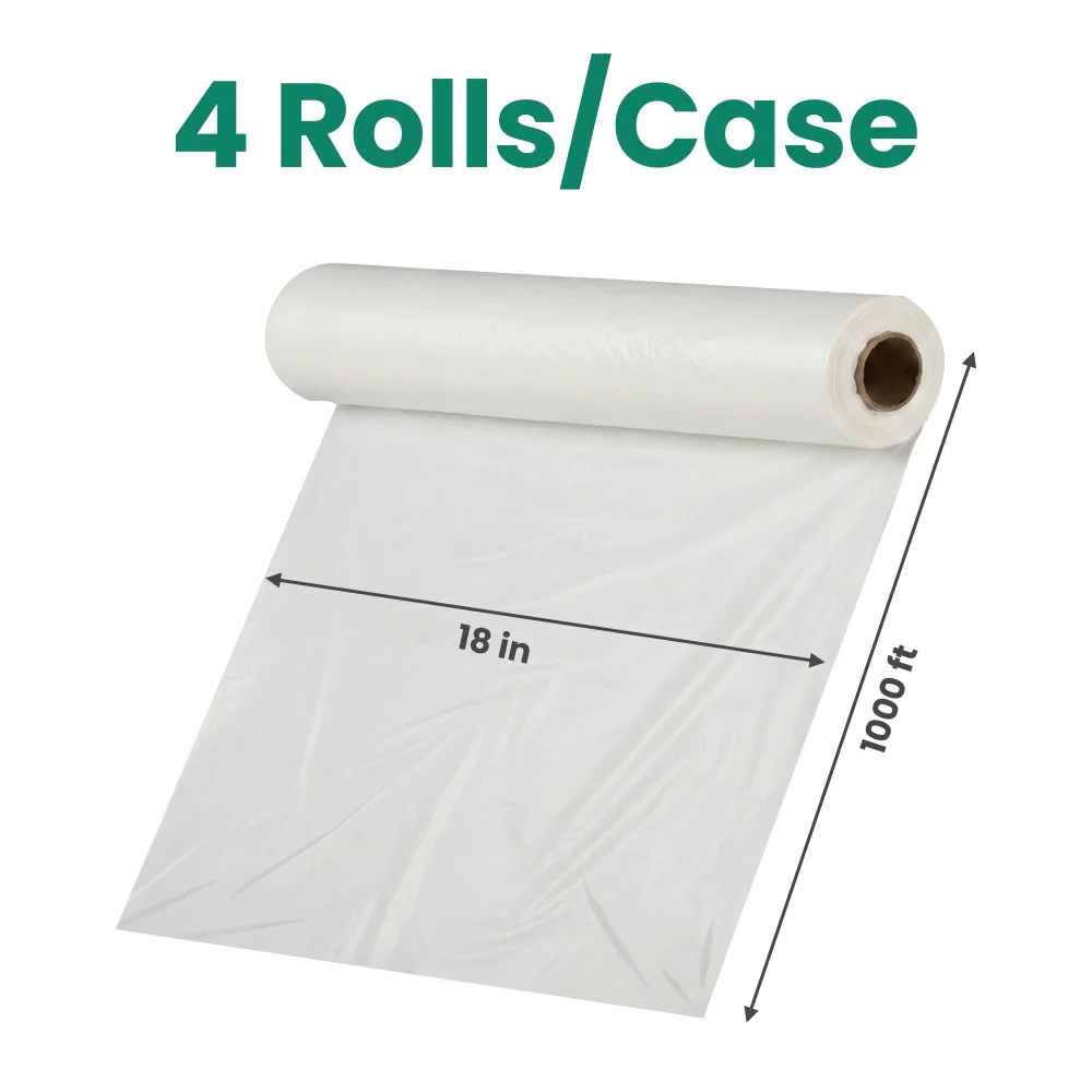 Dinelux Series Pallet Wrap / Stretch Film, 18" x 1000', 80 Gauge, Clear, 4/Case