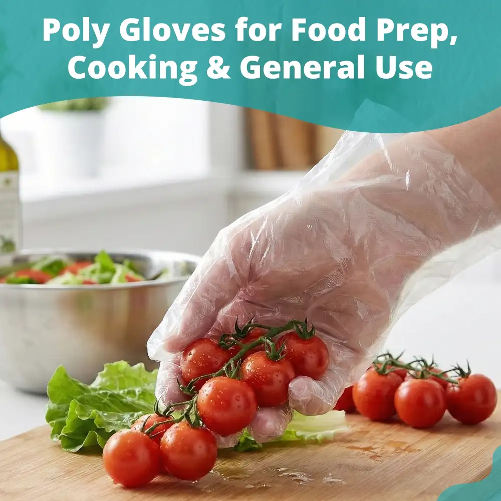 SoftTouch Series Disposable Polyethylene Gloves for Foodservice, Clear, Medium, 1000/Case