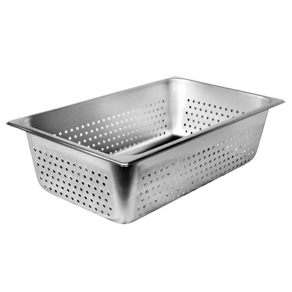Thunder Group STPA3006PF Full Size Steam Pan, 6" Deep, Perforated, Anti-Jam