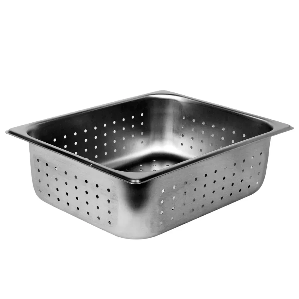 Thunder Group STPA3124PF Half Size Steam Pan, 4" Deep, Perforated, Anti-Jam