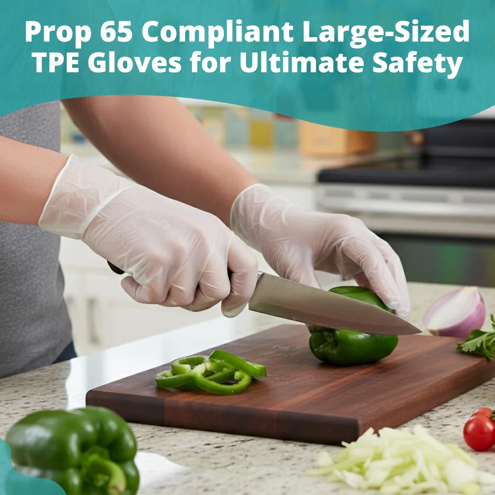 SoftTouch Series Disposable TPE Gloves for Foodservice, Clear, Large, 2000/Case