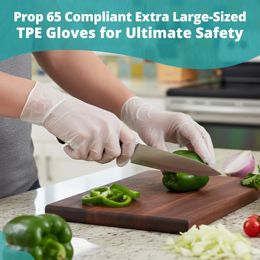 SoftTouch Series Disposable TPE Gloves for Foodservice, Clear, Extra Large, 2000/Case