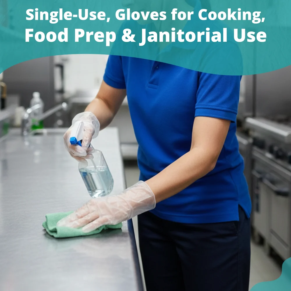 SoftTouch Series Disposable TPE Gloves for Foodservice, Clear, Extra Large, 2000/Case