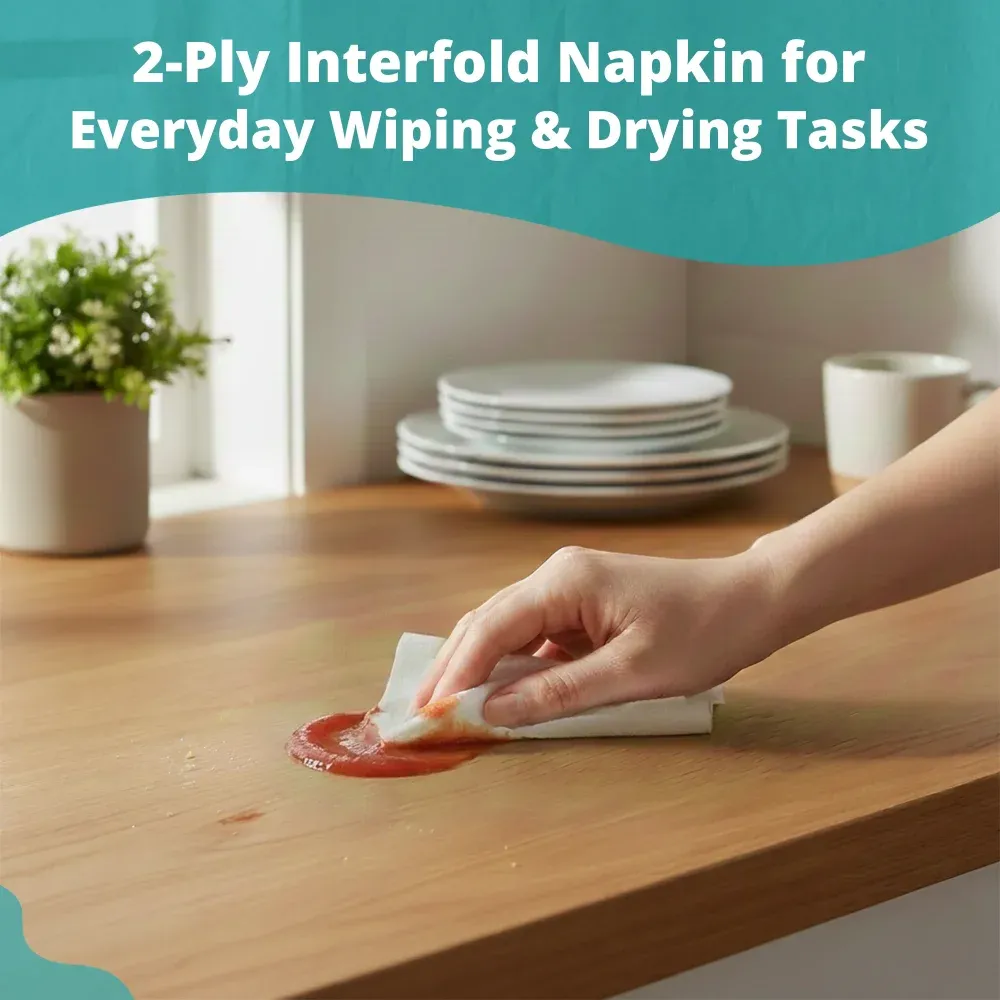 SoftTouch Series Interfolded Dispenser Napkin, 6.4 x 8.8 in, 2-Ply, 1/2 Fold, White, 6000 Sheets/Case