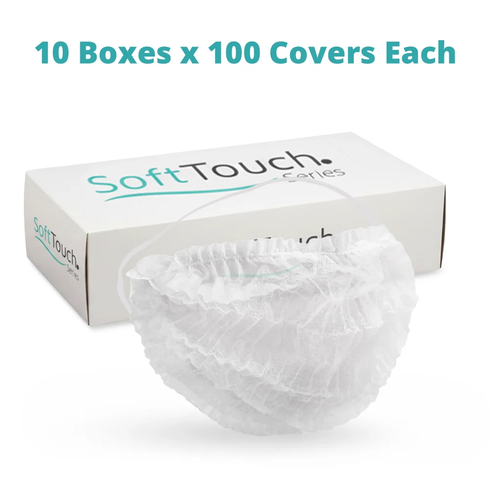 SoftTouch Series Disposable Polypropylene Beard Cover, Latex Free, White , 1000/Case