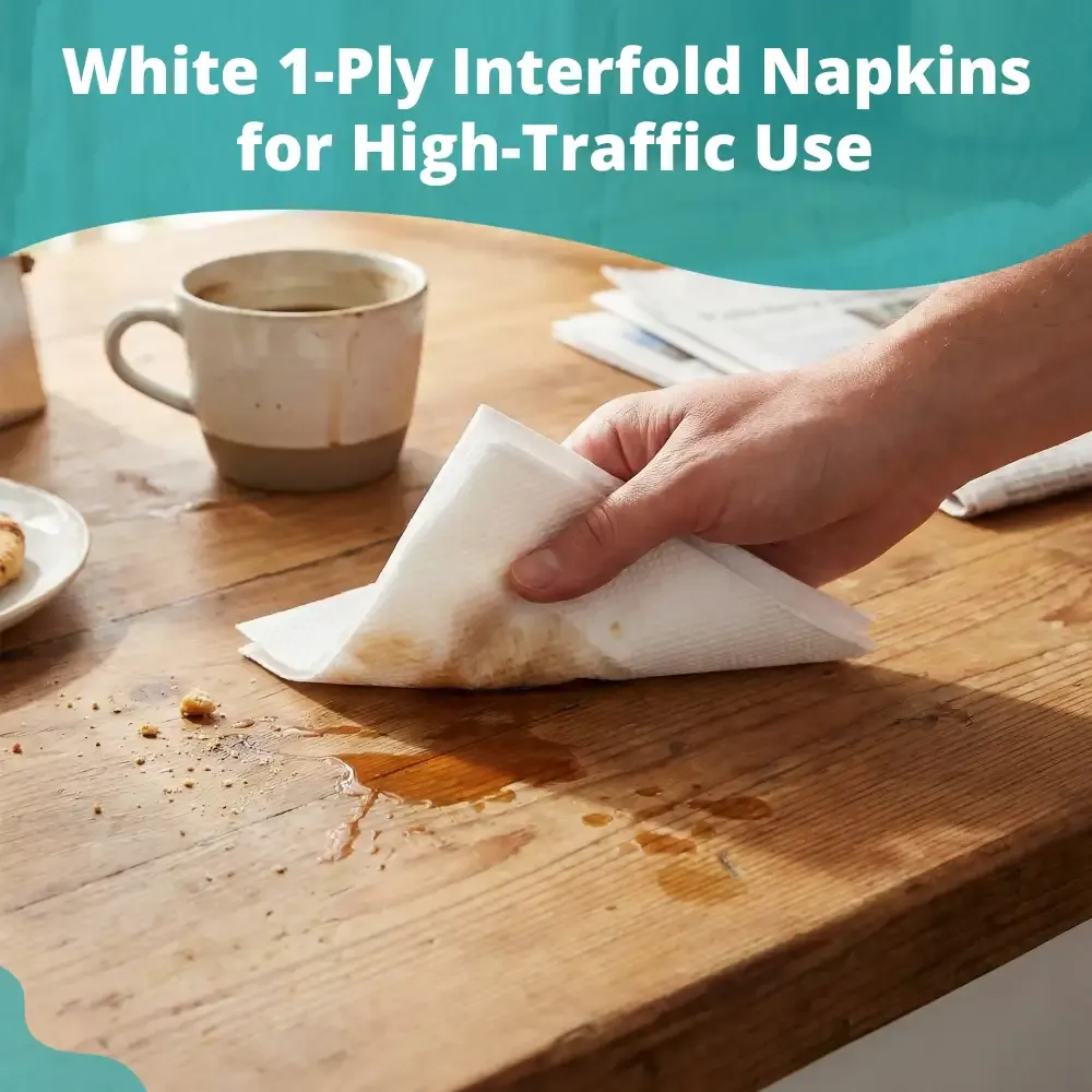 SoftTouch Series White Interfolded Napkin, 13 x 8.5 in, 1-Ply, 6000 Sheets/Case