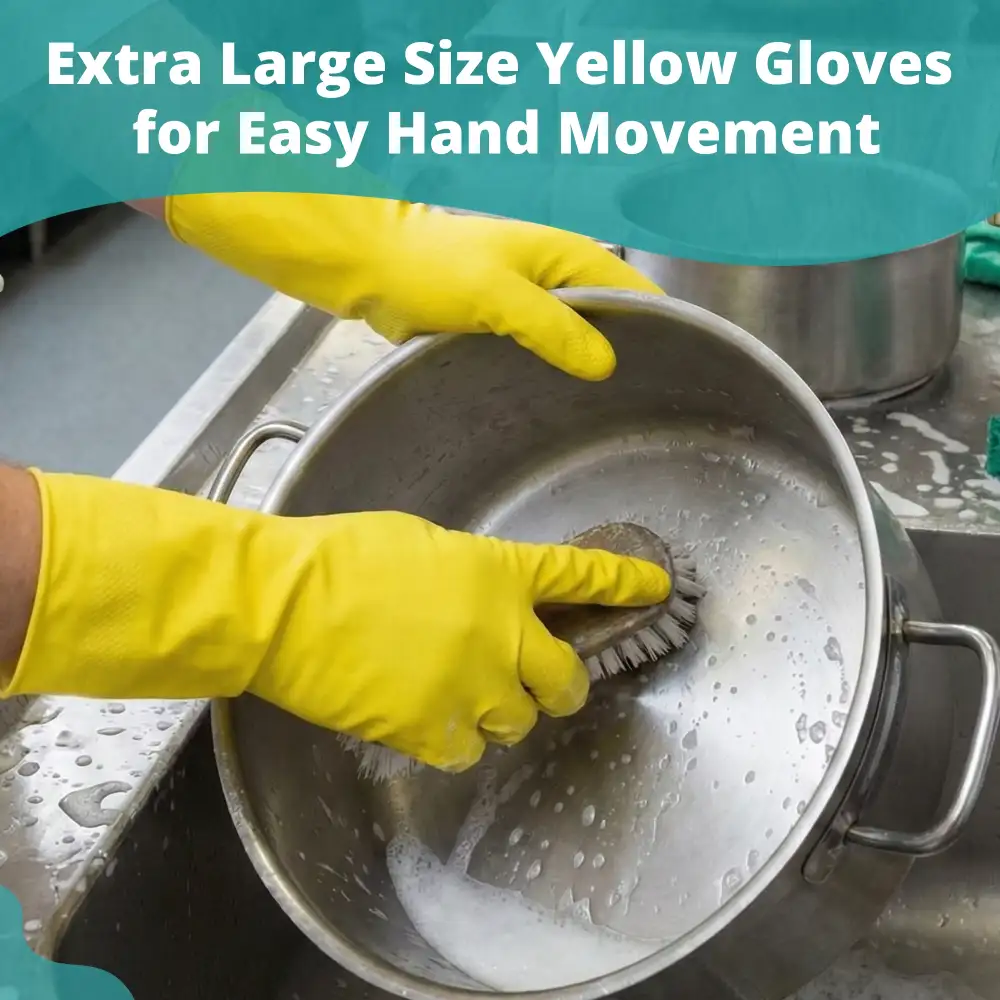 SoftTouch Yellow 16 Mil Latex Rubber Gloves with Flock Lining, Extra Large, 12/Case