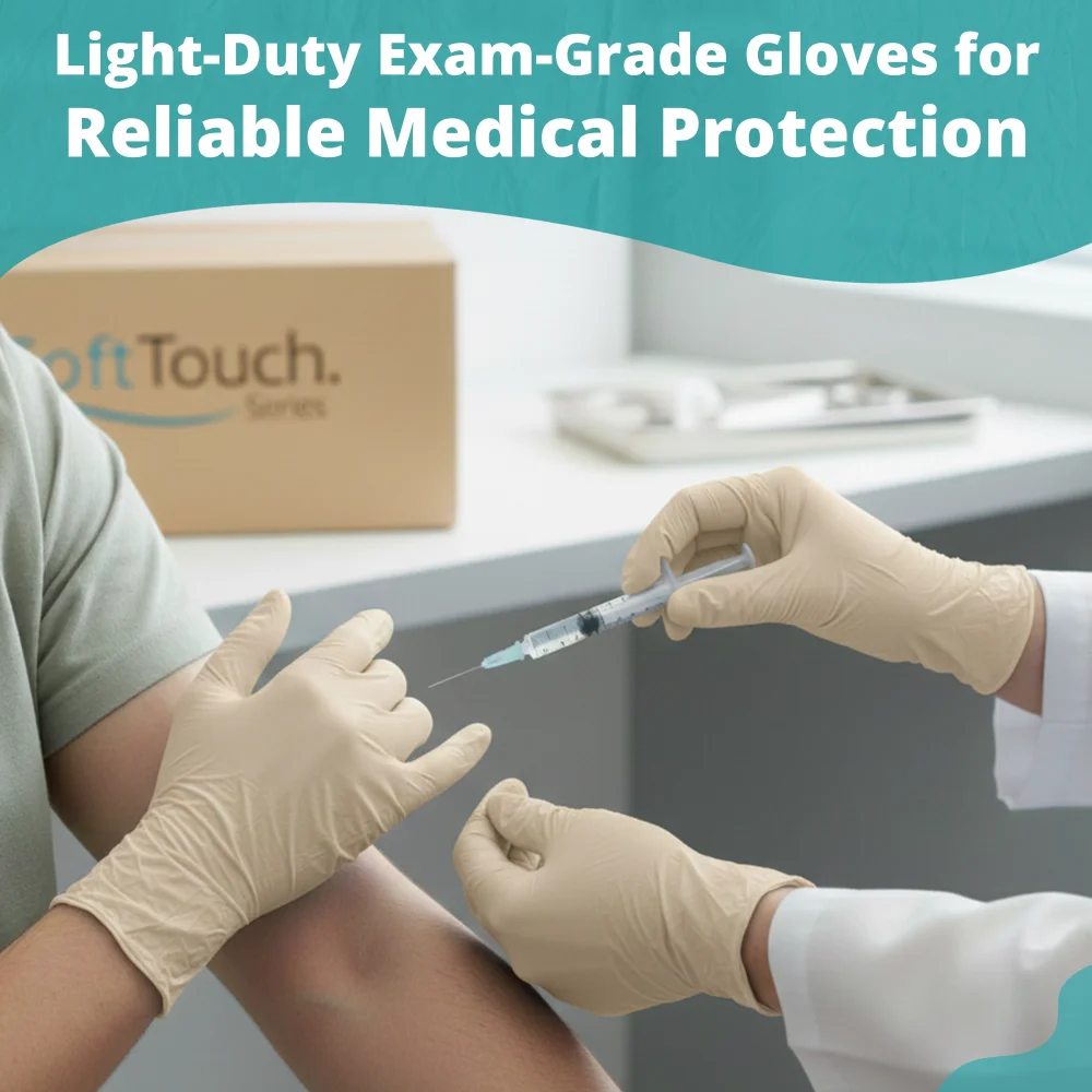 SoftTouch Series Powder-Free Disposable Latex Gloves for Foodservice, Exam Grade, Extra Large, 1000/Case