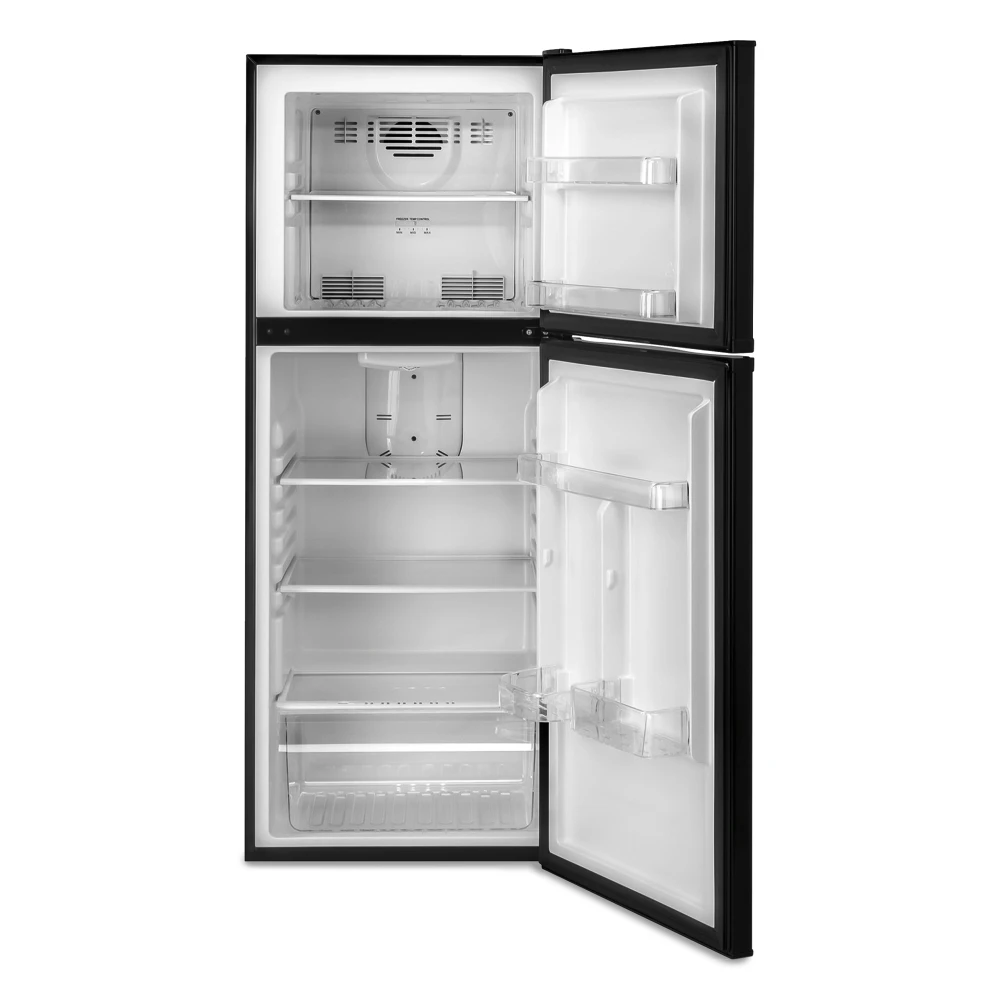 Haier HA10TG21SB 24" Top Freezer Refrigerator, 9.8 Cu. Ft., Black