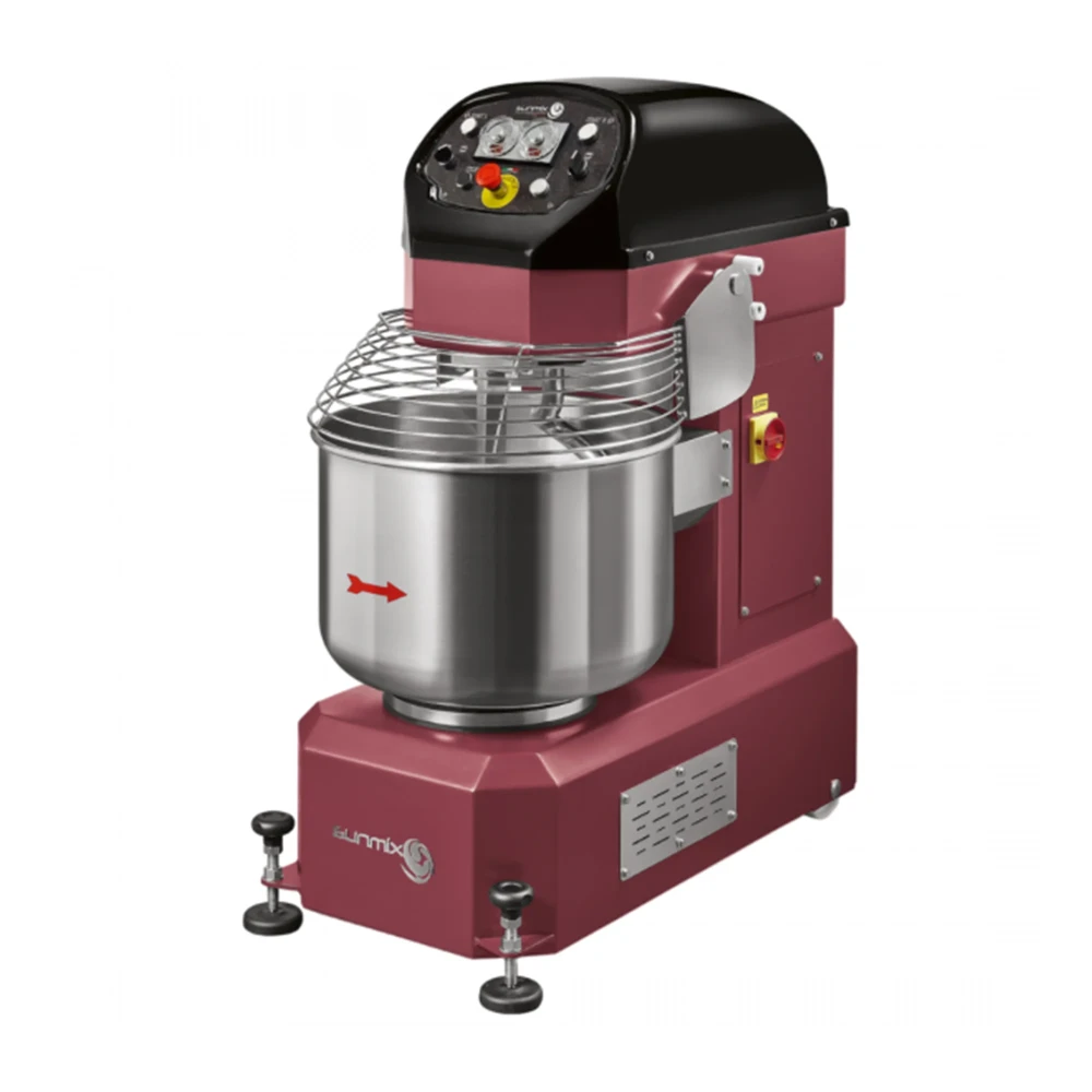 Sunmix Classic Line 200 Qt. Spiral Dough Mixer, Touch screen, Ruby Red, 208V, 1 Year Warranty