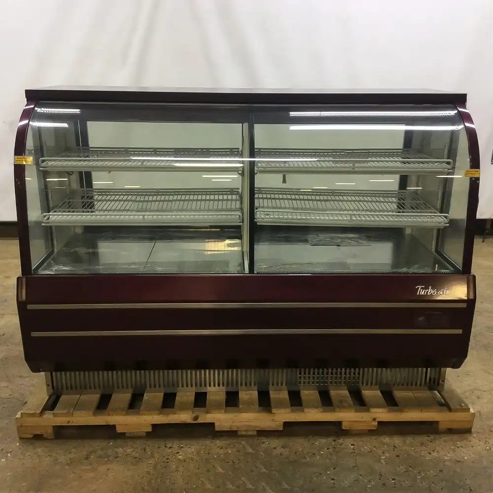 Used Turbo Air TCGB-72-2-CO 72" Dry and Refrigerated Display Case