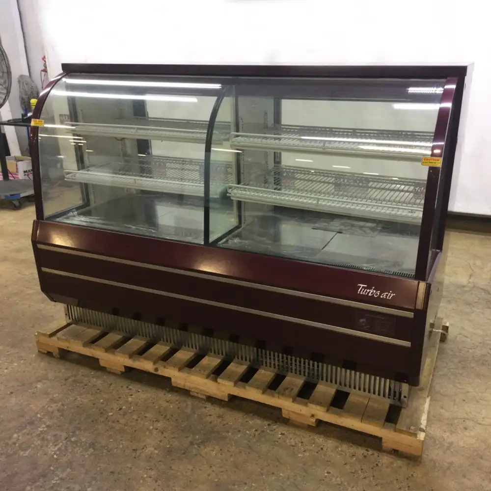Used Turbo Air TCGB-72-2-CO 72" Dry and Refrigerated Display Case