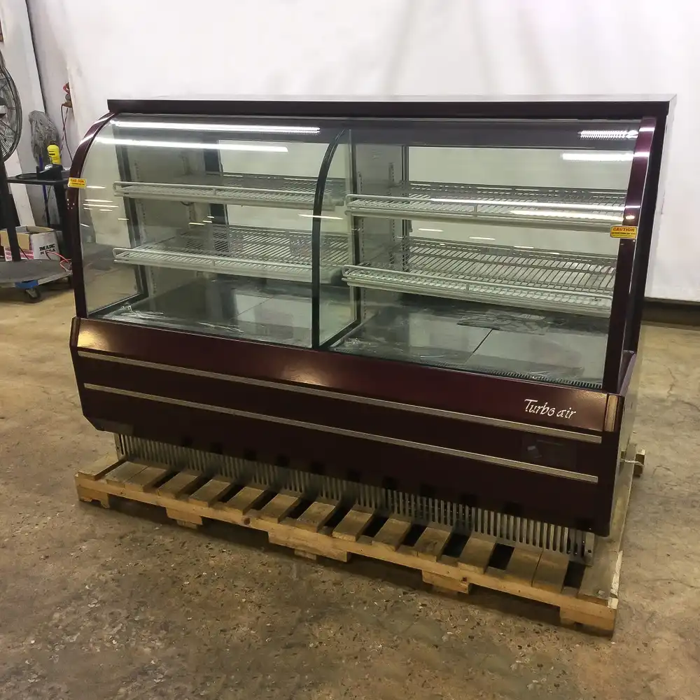 Used Turbo Air TCGB-72-2-CO 72" Dry and Refrigerated Display Case