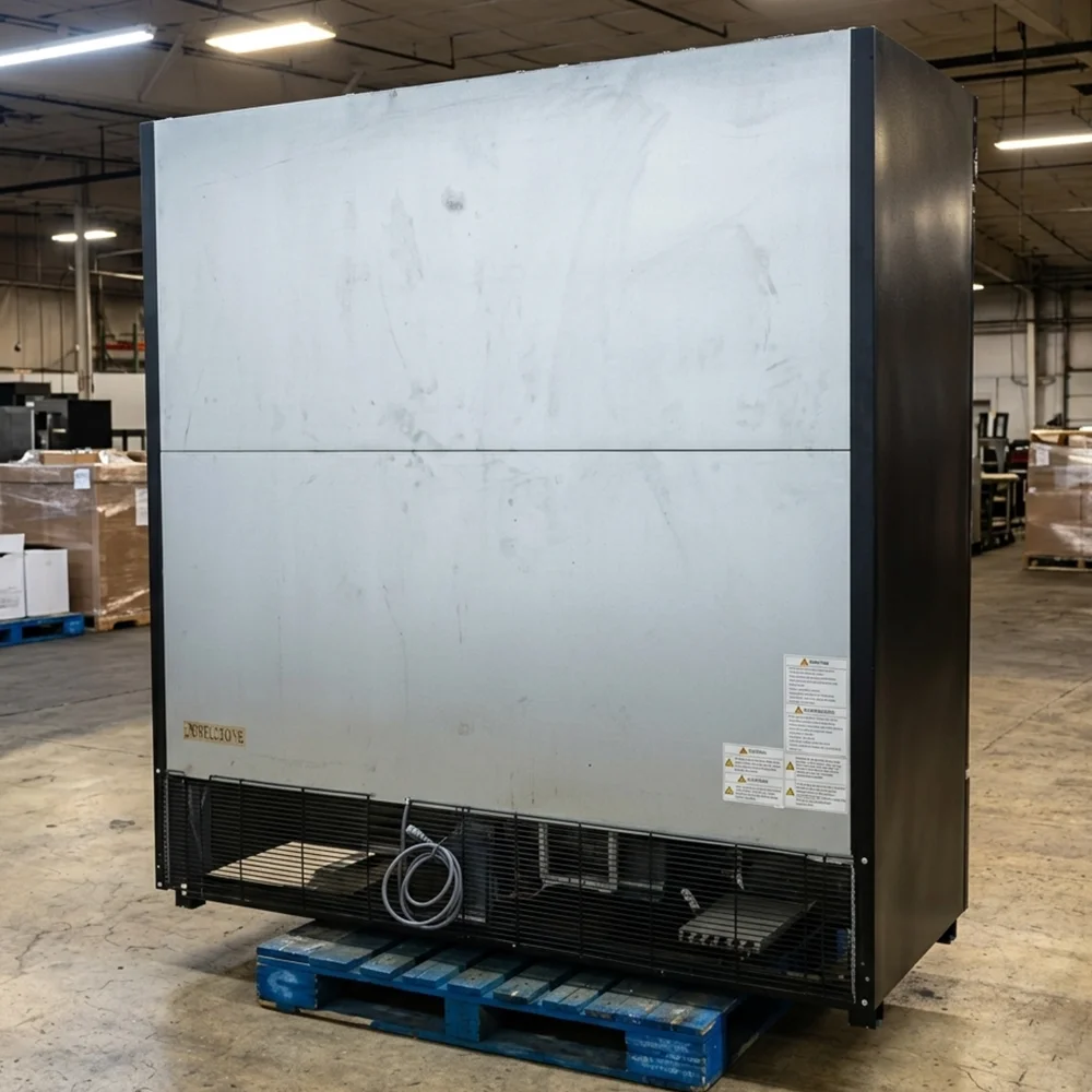 Used Turbo Air TGM-72RSB-N 78" Merchandiser Refrigerator, 3 Swing Doors, 1 Year Warranty