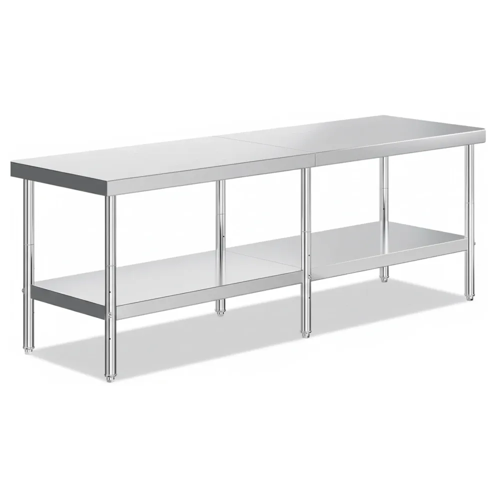 ChefPro Series 30" x 96" Stainless Steel Work Table with Undershelf