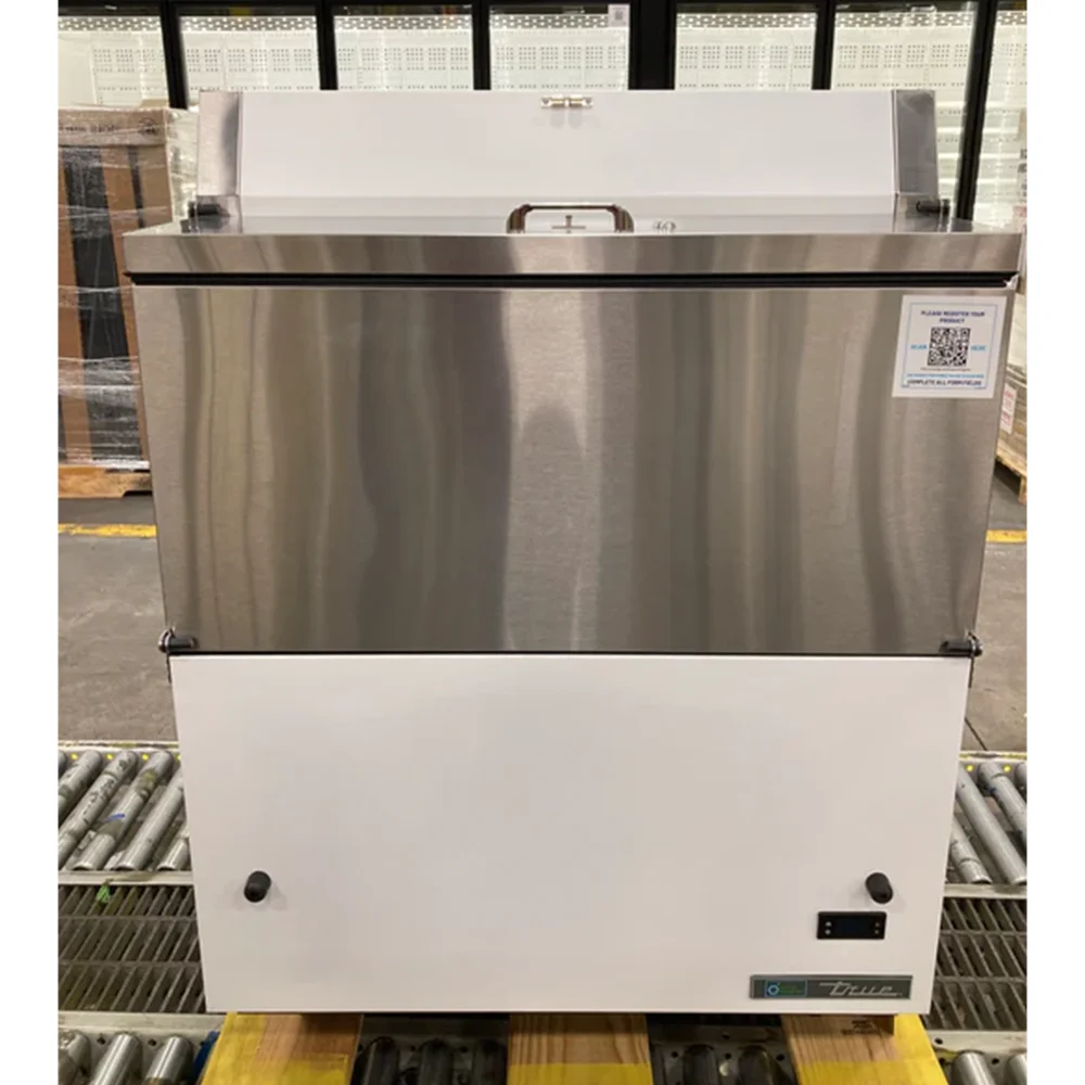 Used True TMC-34-HC 34" One Sided Milk Cooler, (512) Half Pint Carton Capacity, 3-Year Limited Warranty
