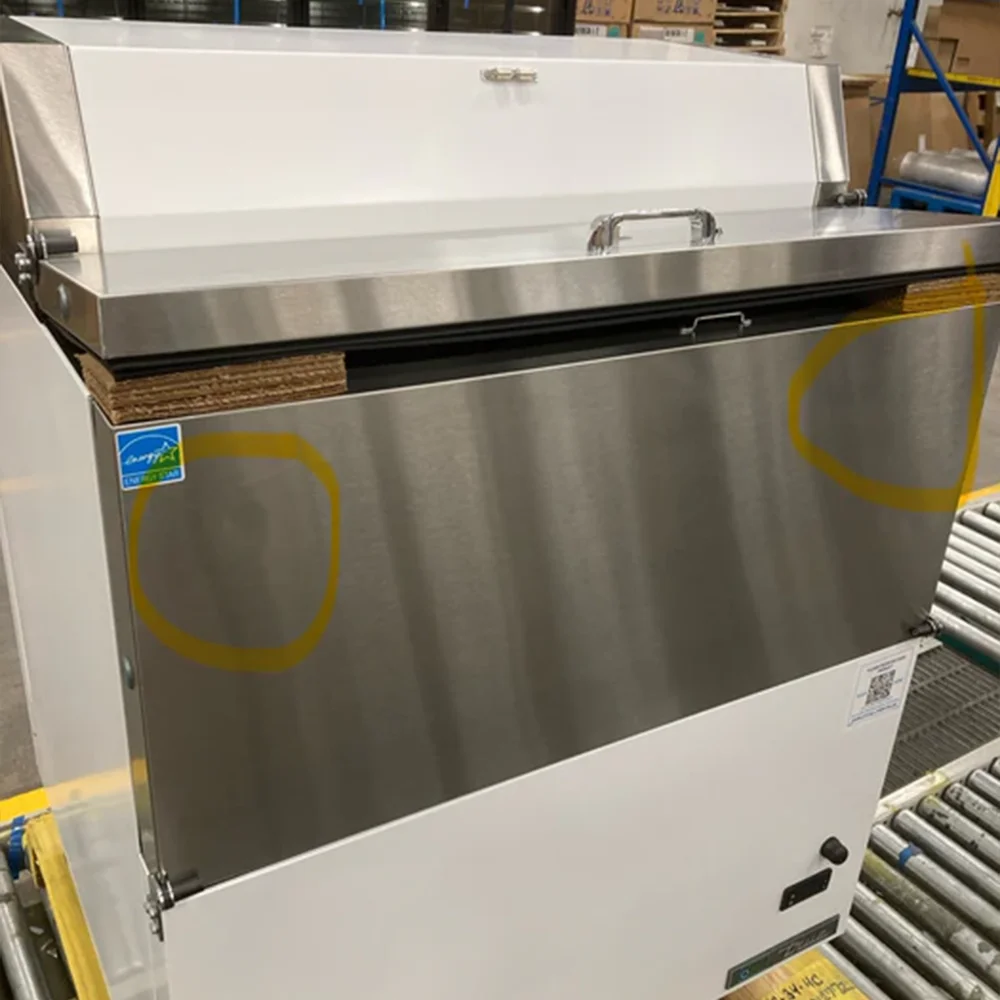 Used True TMC-34-HC 34" One Sided Milk Cooler, (512) Half Pint Carton Capacity, 3-Year Limited Warranty