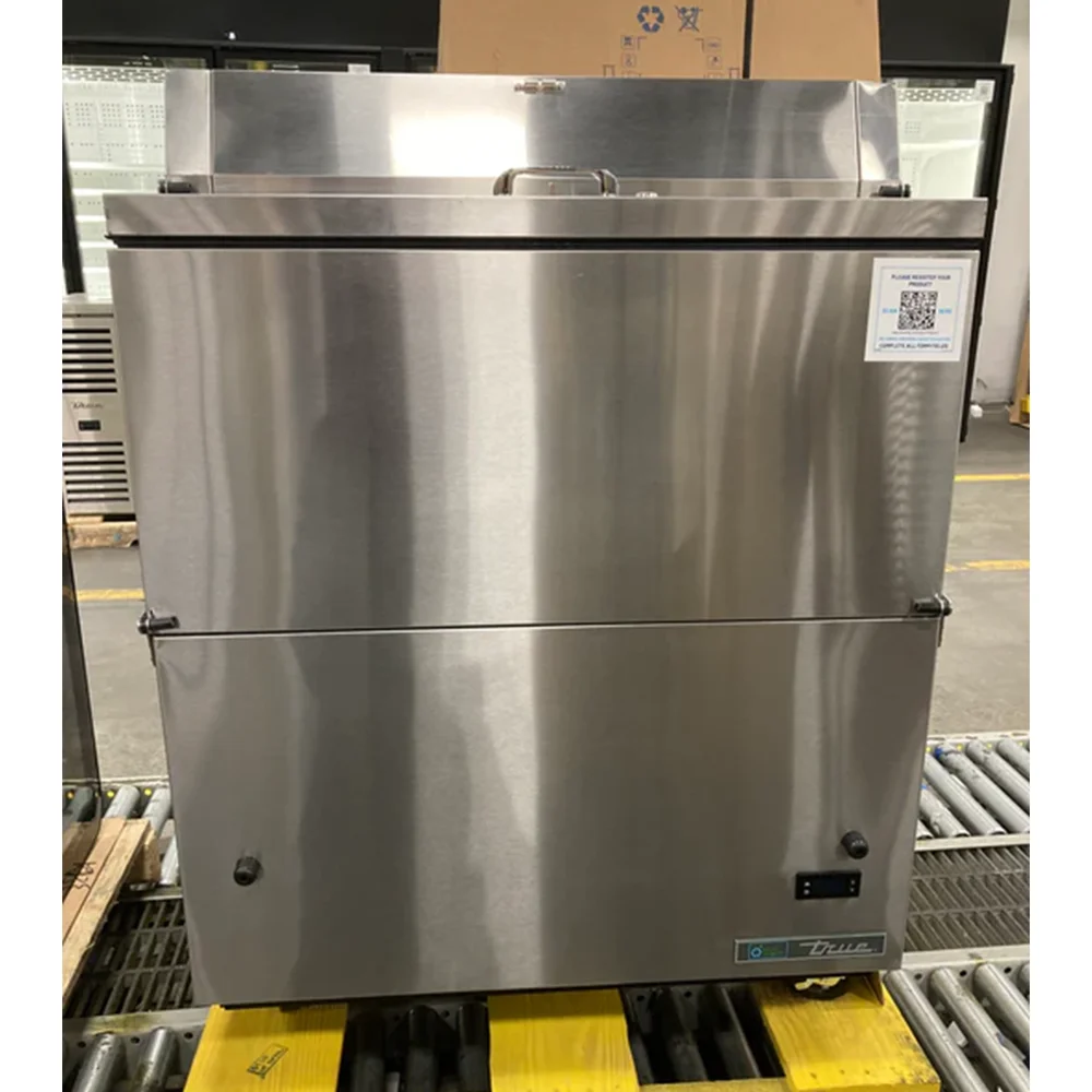 Used True TMC-34-S-SS-HC 34" One Sided Milk Cooler, (512) Half Pint Carton Capacity, 3-Year Limited Warranty