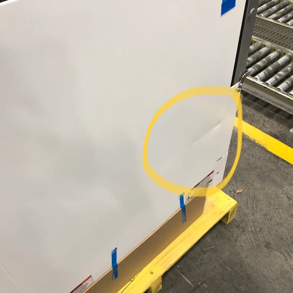 Used True TMC-49-DS-HC 49" Two Sided Milk Cooler, (768) Half Pint Carton Capacity, 3-Year Limited Warranty