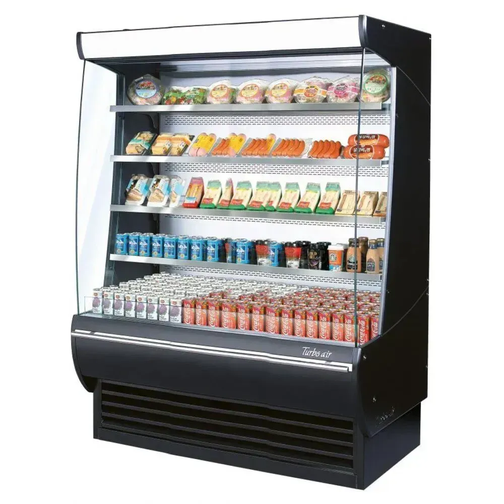 Commercial display fridge from Turbo Air with extra deep shelves and an extended warranty, ensuring reliability and low maintenance for years.