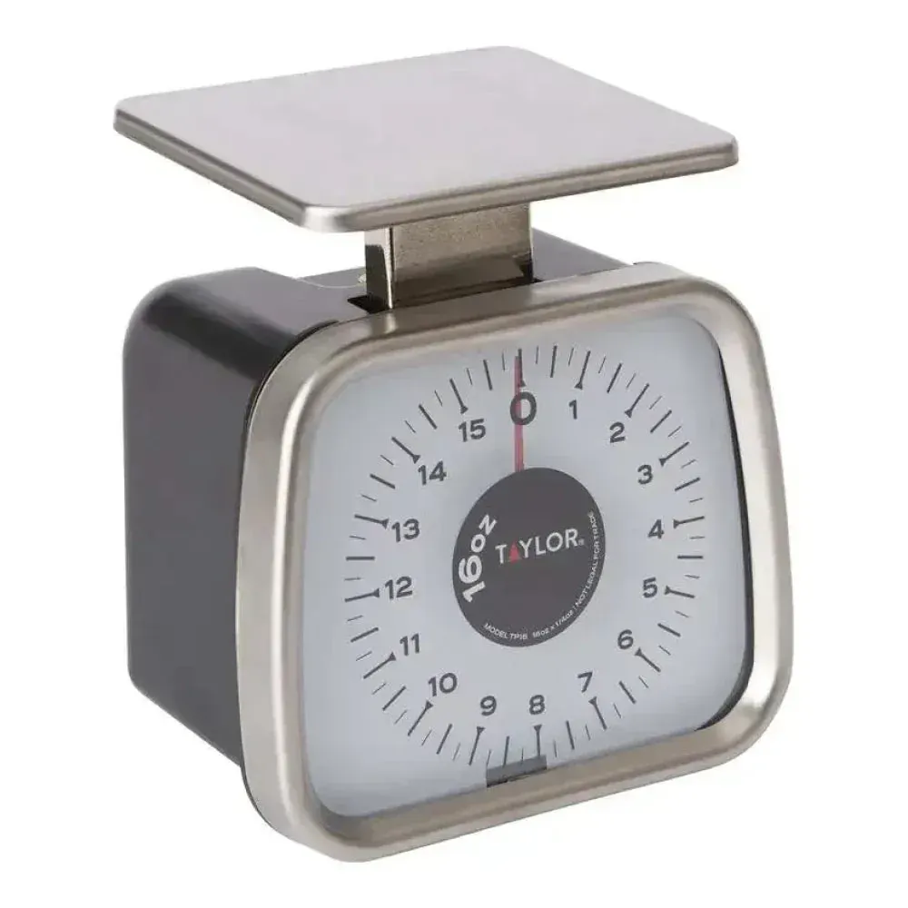 Taylor compact mechanical portion control scale with small footprint, offering quick and accurate measurements in limited prep areas.