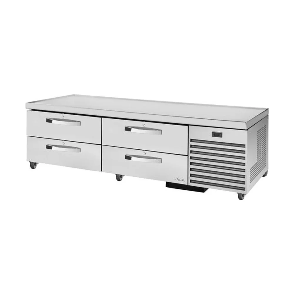 True TRCB-79-HC~SPEC3 79" Chef Base Refrigerator, 4 Drawer, Stainless Steel, 7 Year Warranty