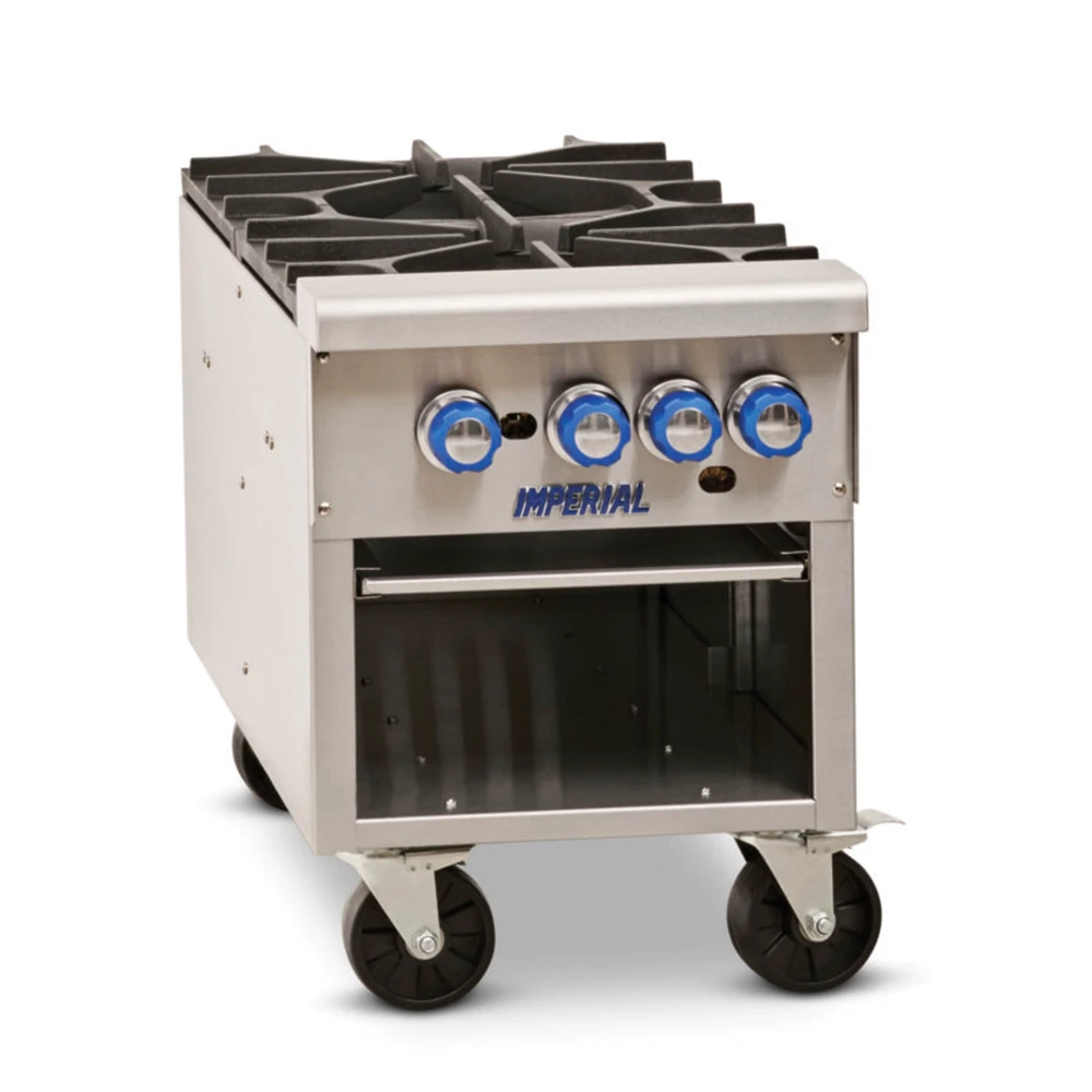 Imperial Range ISPA-18-2 18" Gas Stock Pot Range, 2 Burners, 180,000 BTU