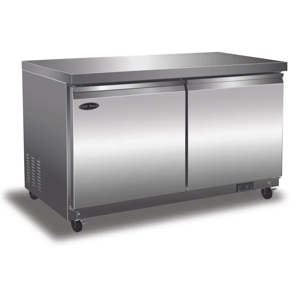 Serv-ware UCR-60-HC-T 60" Undercounter Refrigerator, 2 Doors, Stainless Steel, 115V