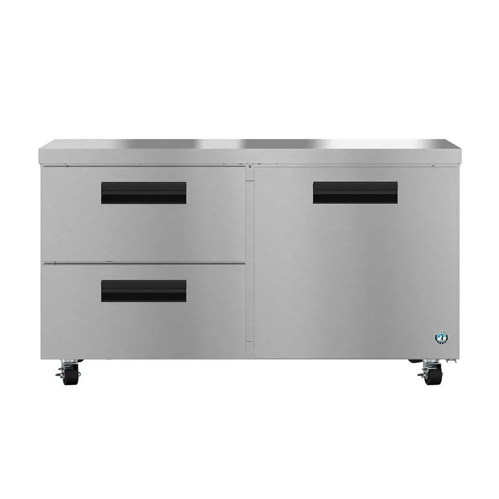Undercounter refrigerator from Hoshizaki America with one door and drawers, offering practical, flexible storage in compact kitchen environments.