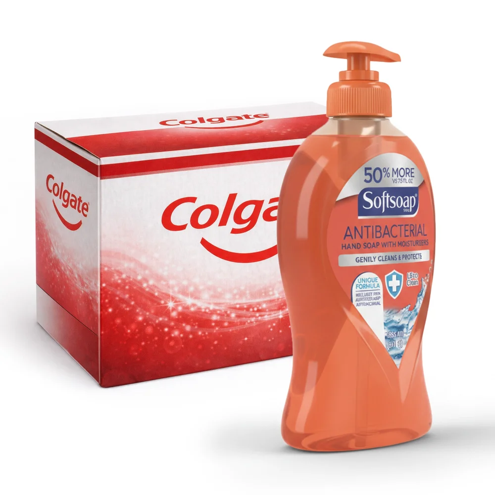 Colgate Softsoap 11.25 oz Antibacterial Crisp Clean Scent Liquid Hand Soap, 6/Case