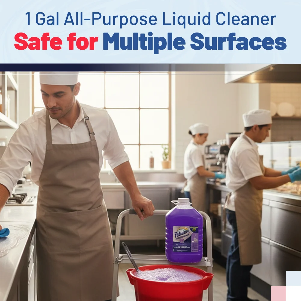 Colgate Fabulous Pro 1 Gallon All Purpose Cleaner, Lavender Scent, Concentrate, 4/Case