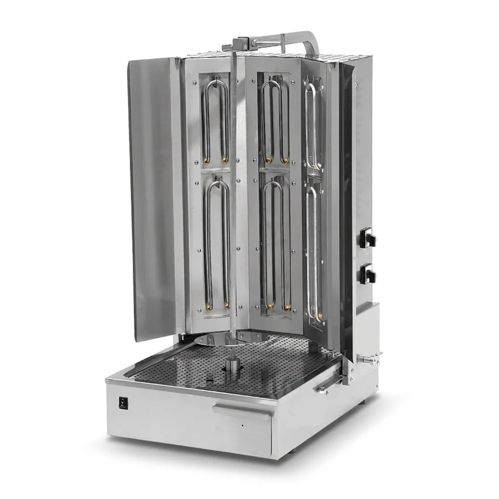 Pegasus V3C-6KE 25" Electric Vertical Gyro Machine, Heavy Duty, 3 Columns, 180 lb Meat Capacity, 208V, 3 Phase - Mega Series