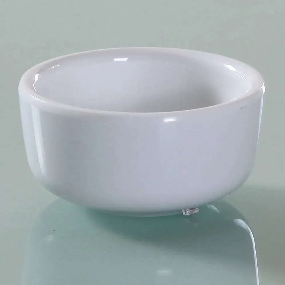 Yanco China white melamine tiny sauce dish, ideal for sauces, chutneys, or seasonings, offering a neat, practical, and stylish serving option.