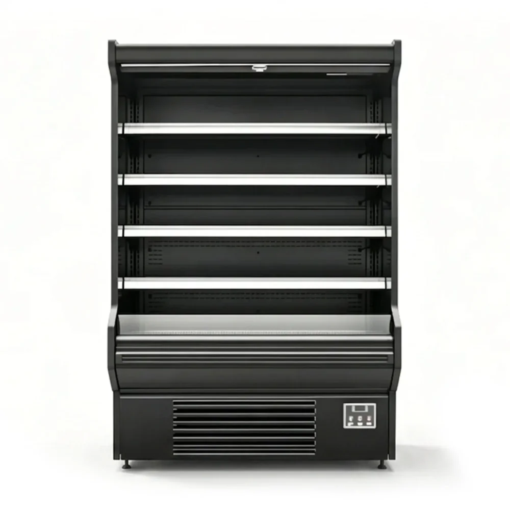 Frigomax Series 51.8" Air Curtain Merchandiser, 30.5 cu. ft., Black, 110V