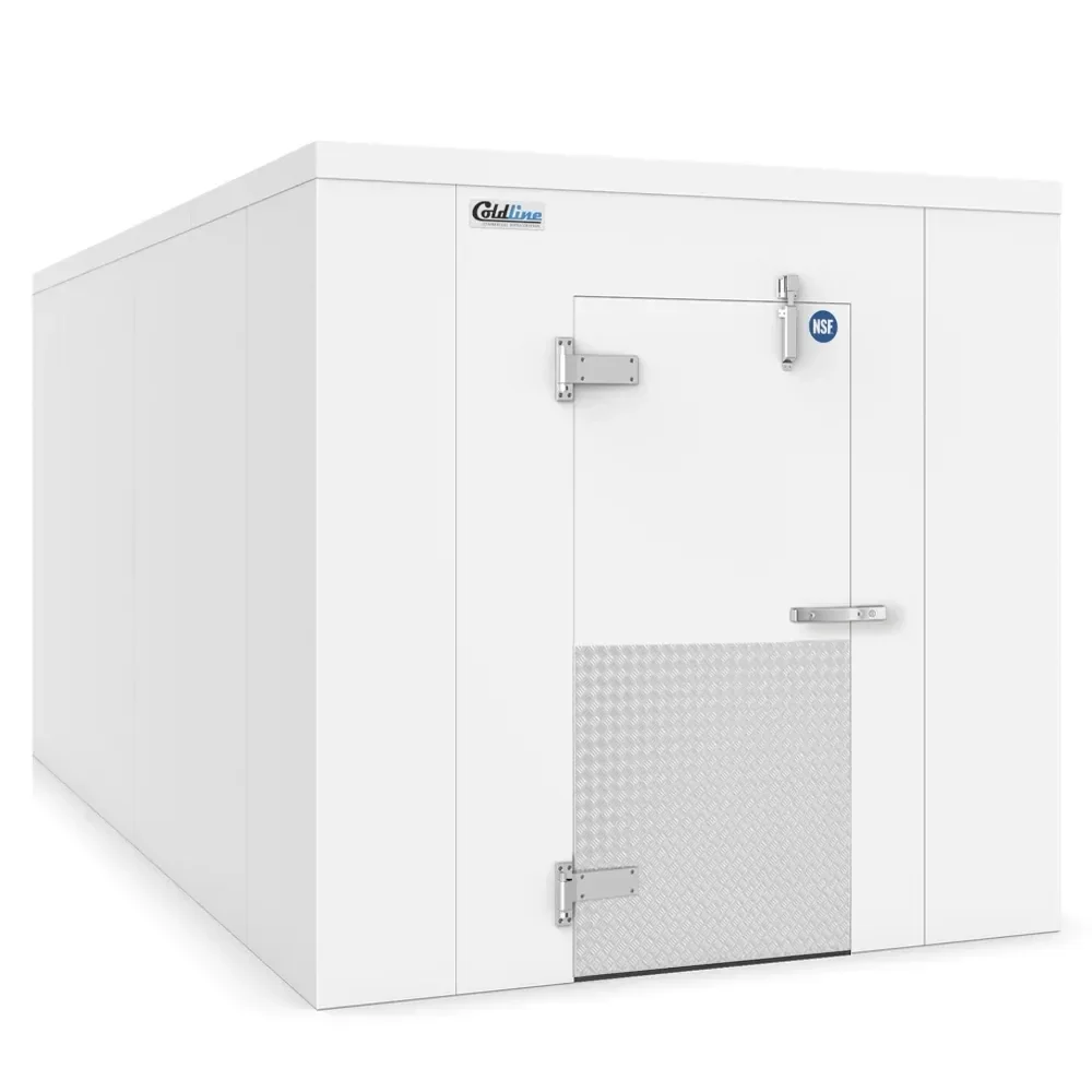Coldline 8' x 16' Walk-In Cooler Box Only With Floor, White