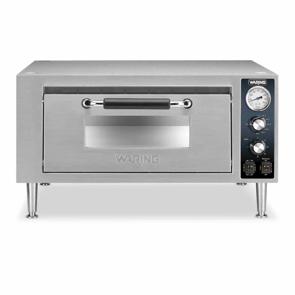 Waring WPO500 26" Single-Deck Pizza Oven, Stainless Steel Exterior, 120V