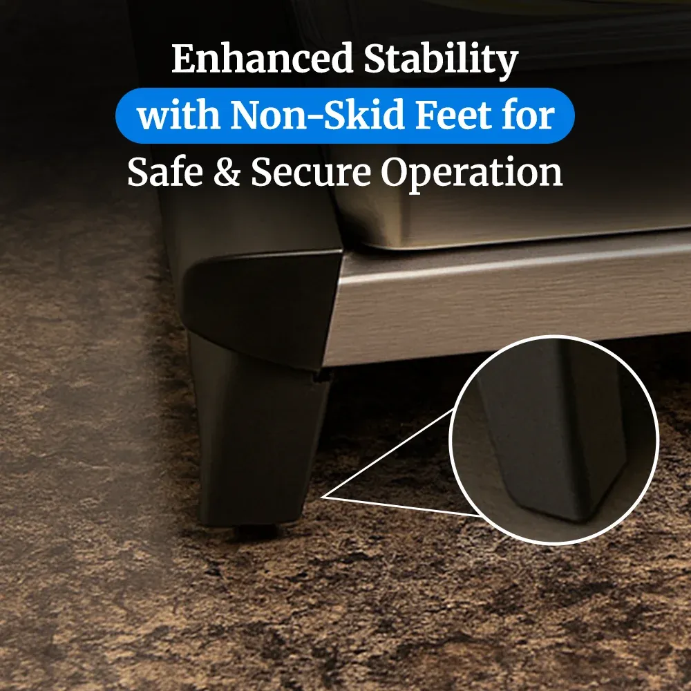 Cadco three-compartment electric buffet server with roll-top lid, stainless steel, adjustable thermostat, catering durable compact versatile.