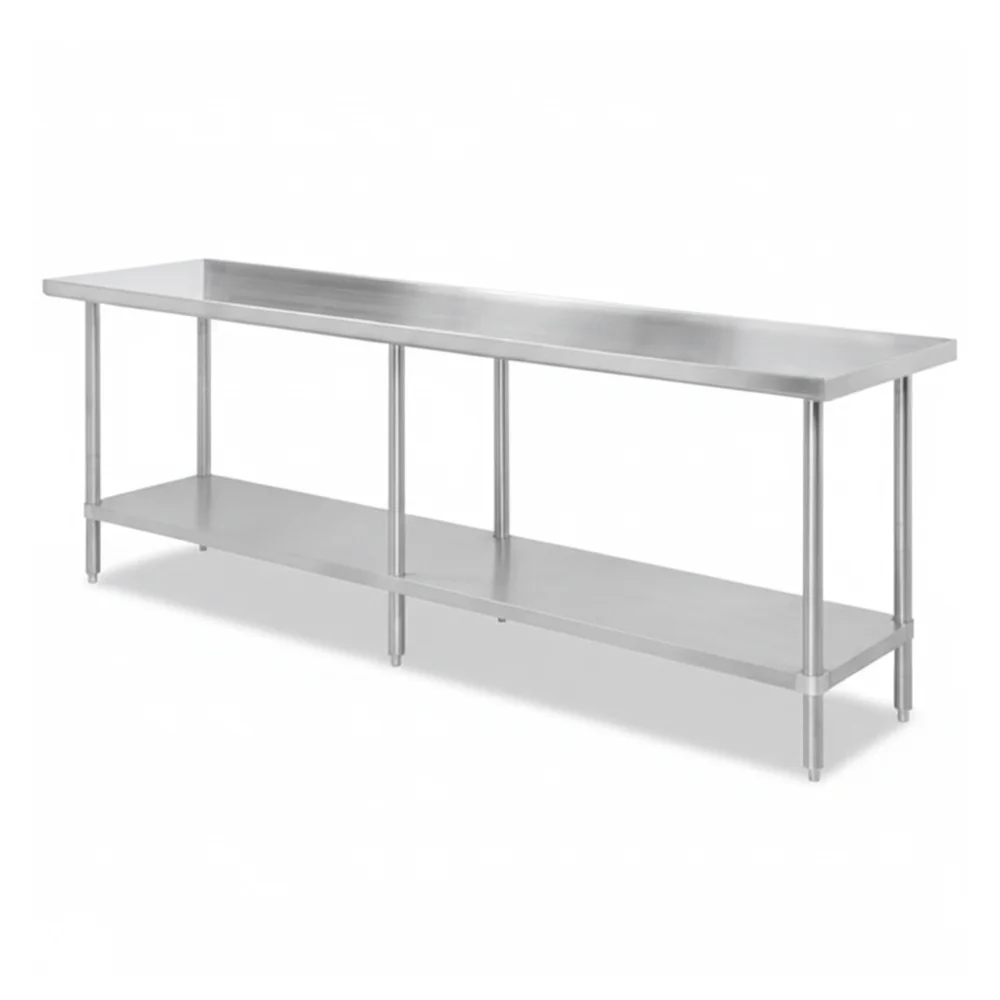30" x 84" 16-Gauge Commercial Work Table with Undershelf, 304 Stainless Steel
