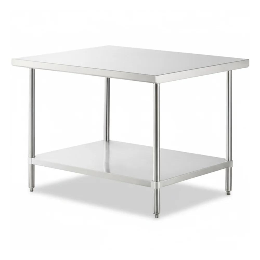 36" x 48" 16 Gauge Commercial Work Table with Undershelf, 304 Stainless Steel