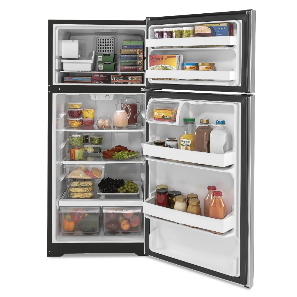 GE GIE17GSNRSS 28" Top Freezer Refrigerator, 16.6 Cu. Ft., Stainless Steel