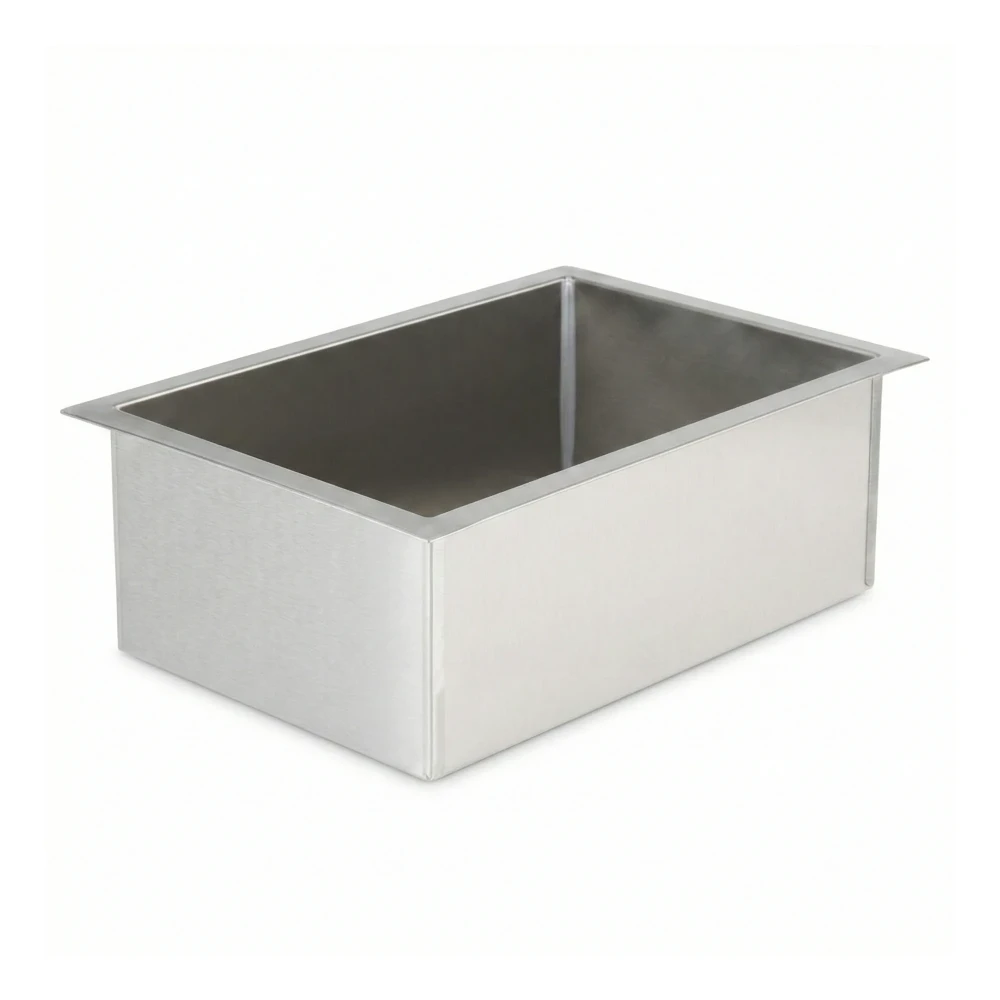 Steril-Sil E1-DDF-1VH 17" Flush-Mount Drop-In Silverware Dispenser for One E1 Insert, Stainless Steel