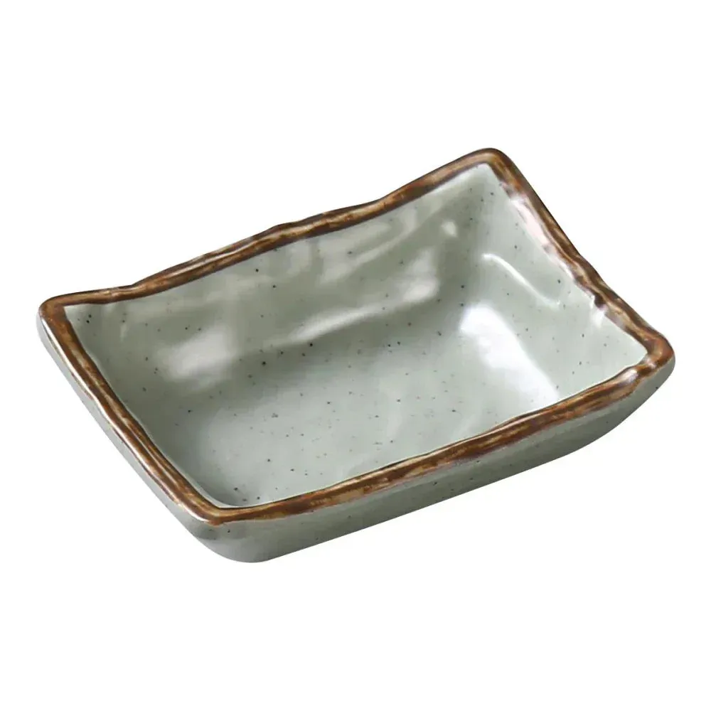 Yanco China melamine small sauce dish with sleek matte surface, perfect for holding sauces, condiments, or dips stylishly and neatly.