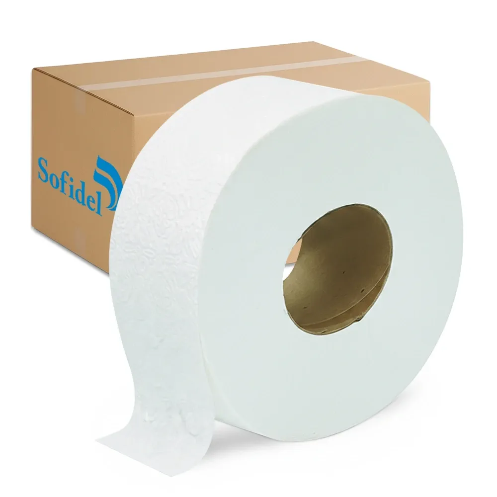 Sofidel Jumbo Bath Tissue Roll, 2.37" x 750 ft, Double Layer, 12 Rolls/Case